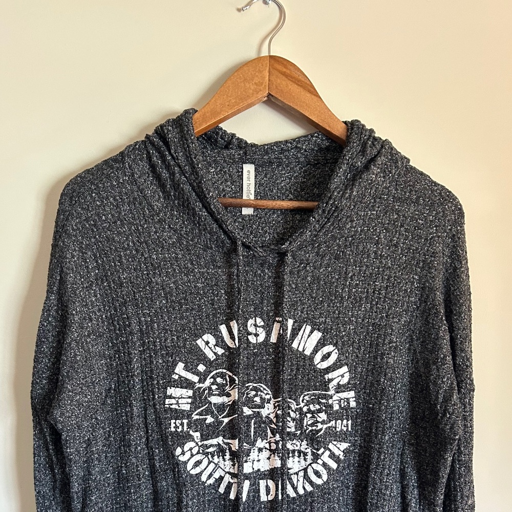 Cozy Mt. Rushmore thermal stretch hoodie